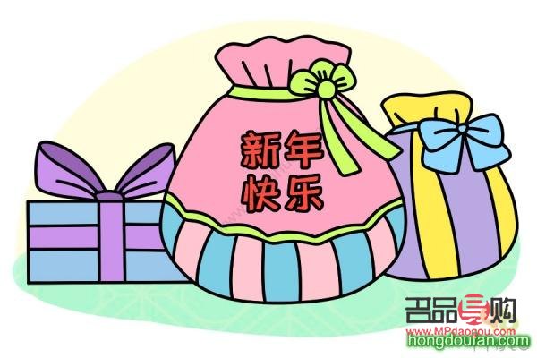 怎么畫新年禮物簡筆畫(怎么畫新年禮物簡筆畫圖片)