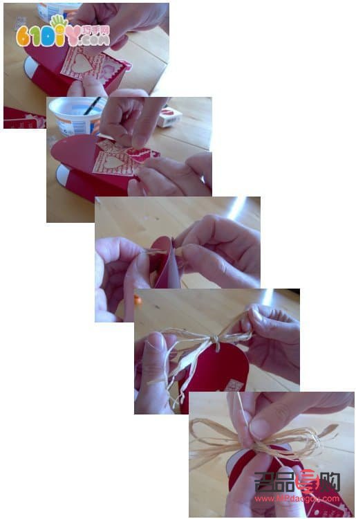 <h3>用卡片做禮物袋的創意手工教程</h3>