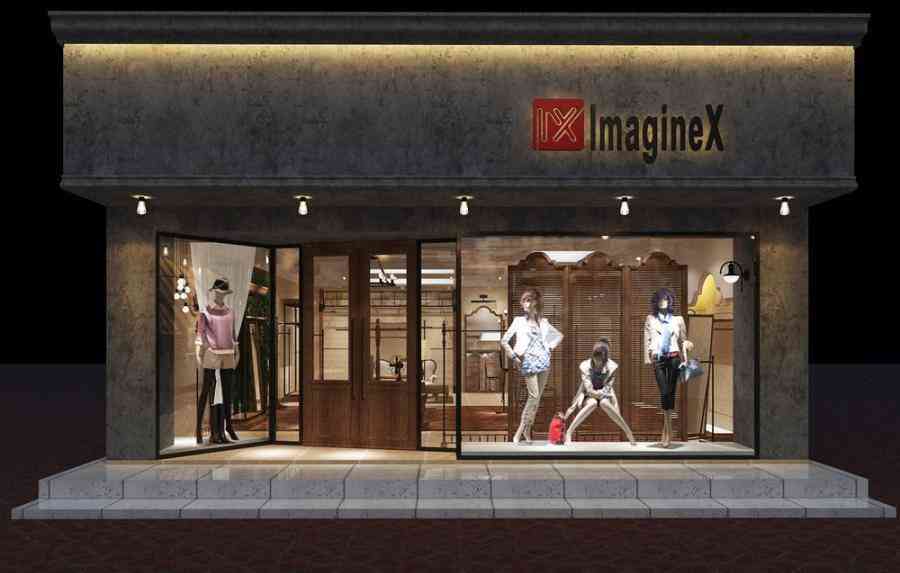 女裝店服裝店設計案例效果圖