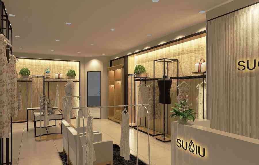 女裝店服裝店設計案例效果圖