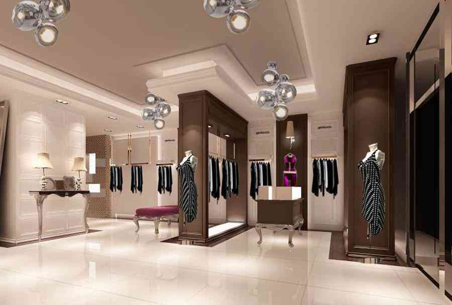 女裝店服裝店設計案例效果圖