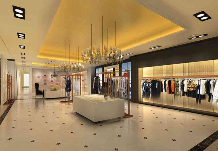 女裝店服裝店設計案例效果圖