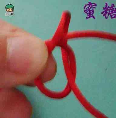 常用紅繩手鏈編法(常用紅繩手鏈編法 兩股)插圖14