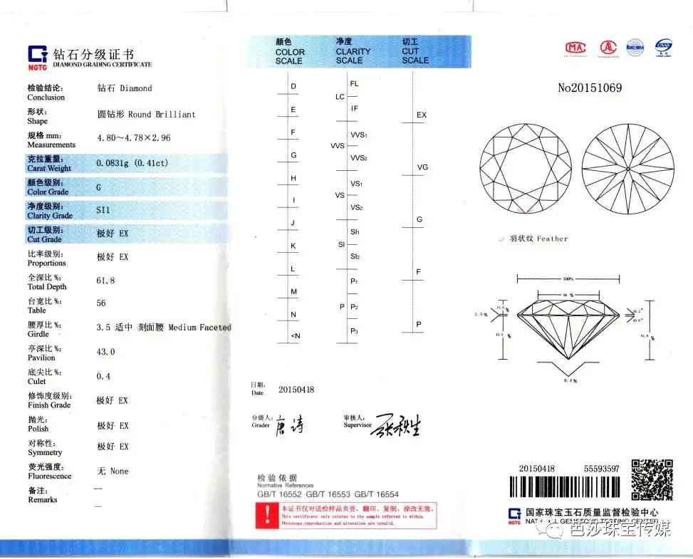 鉆石證書有哪些(鉆石證書有哪些,是由哪里出具的)插圖13