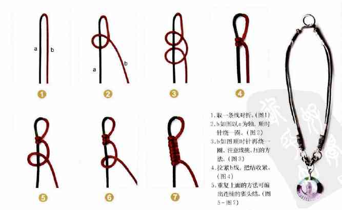 一步一步教你編手鏈(單繩一珠一結)插圖8