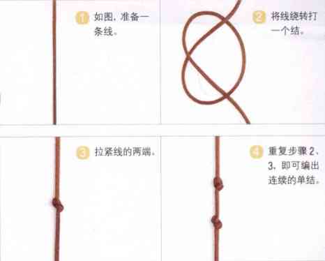 一步一步教你編手鏈(單繩一珠一結)插圖10