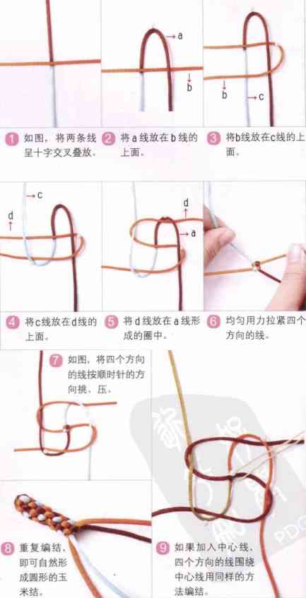 一步一步教你編手鏈(單繩一珠一結)插圖20