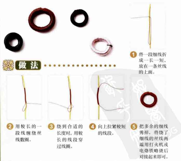 一步一步教你編手鏈(單繩一珠一結)插圖47