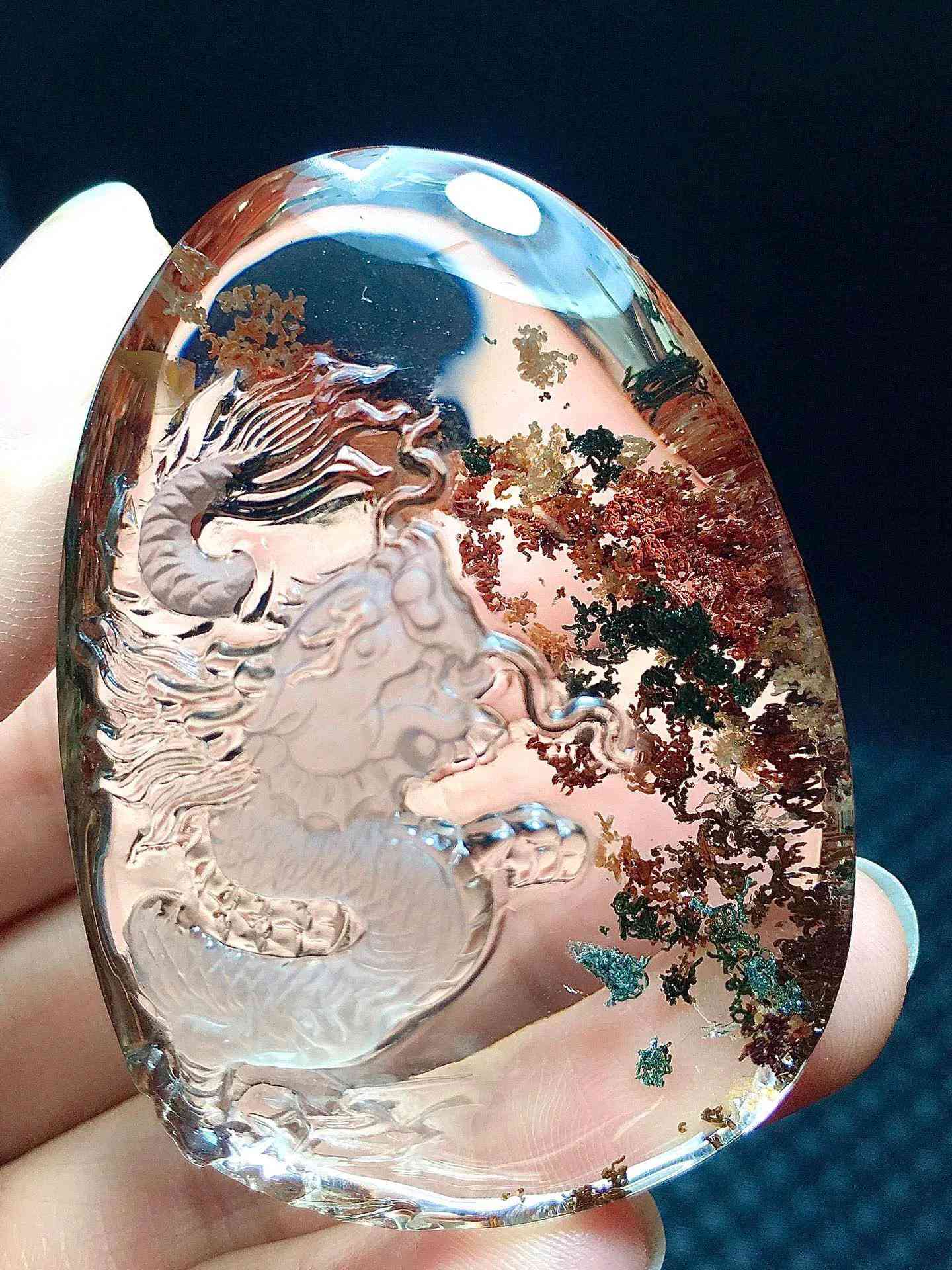天然綠幽靈水晶價格(天然綠幽靈水晶價格圖片)