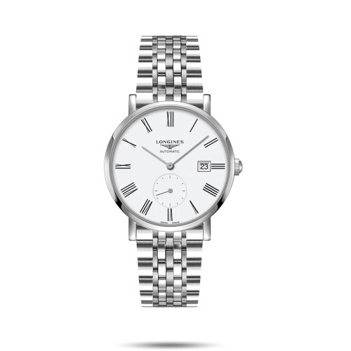 LONGINES/浪琴 22年秋冬新款 博雅系列 男士啞光白色表盤自動機械機芯精鋼表殼表帶腕表39毫米L4.812.4.11.6