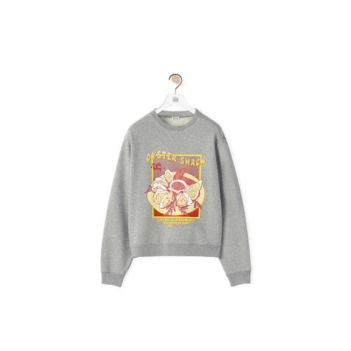  LOEWE羅意威 22年秋冬 女士 長袖襯衫 Oysters print sweatshirt in cotton S359Y24X19-1440