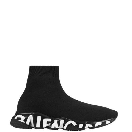 Balenciaga/巴黎世家      Speed系列 男士黑色涂鴉再生網眼運動鞋645334W2DB71006
