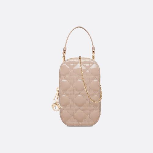  DIOR迪奧 22年秋冬 女士 手機包 étui pour telephone Lady Dior S0872OVRB_M45U