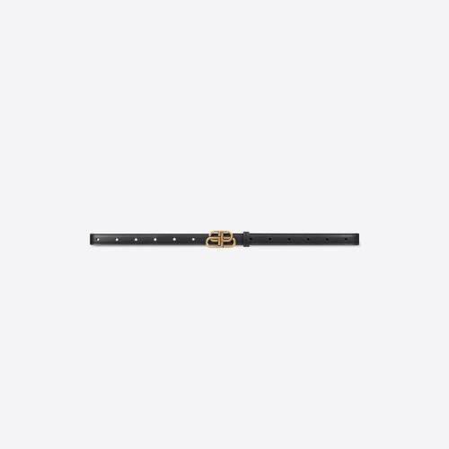  BALENCIAGA巴黎世家 22年春夏 女士 腰帶 Women's Bb Super Thin Belt  in Black 6735131CH041