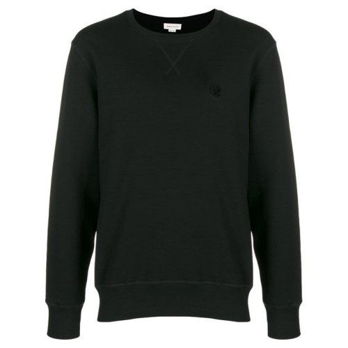  Alexander McQueen/亞歷山大麥昆 男士黑色棉質衛衣 575467 QNX43 1000 PLFSX