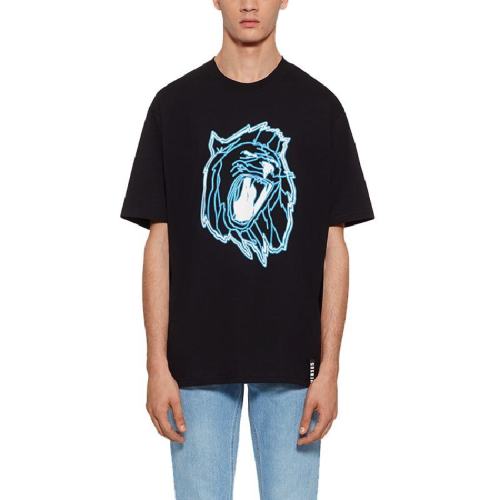  VERSACE/范思哲 男士黑色棉質短袖T恤 BU90546-BJ10289-B7008 PLFSX