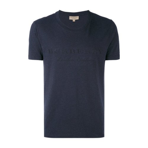 BURBERRY/博柏利男裝 服飾 時(shí)尚休閑 深藍(lán)色 棉質(zhì)半袖 男士短袖T恤 4056129