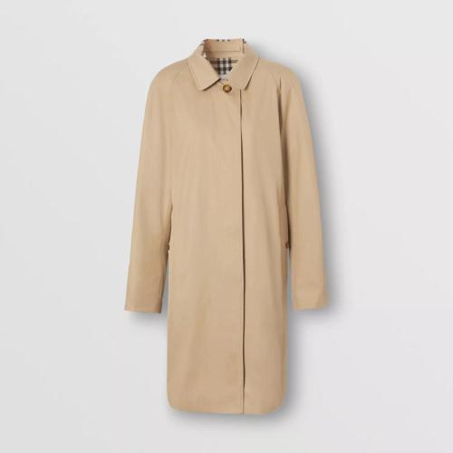  BURBERRY 22年秋冬 女士 棉質嘎巴甸輕便大衣 80449241 預定商品1-3周發貨