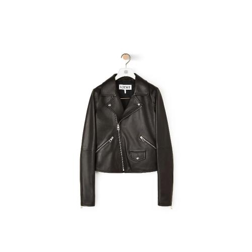  LOEWE羅意威 22年秋冬 女士 夾克 納帕騎手外套 D1158000PL-1100 預定商品1-3周發貨