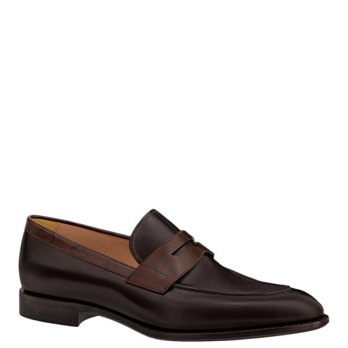 Louis Vuitton/路易威登 22年早春新款 SAINT GERMAIN系列 男士摩卡棕色小牛皮樂福鞋1A9HO7
