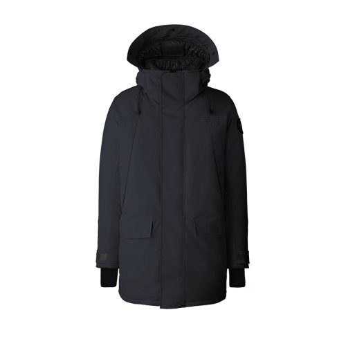 CANADA GOOSE/加拿大鵝 經(jīng)典款 Sherridon系列 男士海軍藍色防水面料黑標派克大衣羽絨服2073MB-BLEU