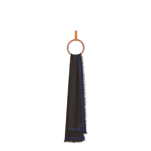  LOEWE羅意威 22年秋冬 男士 圍巾 Checks scarf in cashmere F526487X04-1546 預定商品1-3周發貨