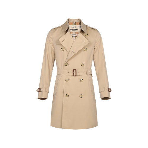 BURBERRY/博柏利 男士風(fēng)衣男款棉質(zhì)肯辛頓版型中長(zhǎng)款風(fēng)衣外套 80458591