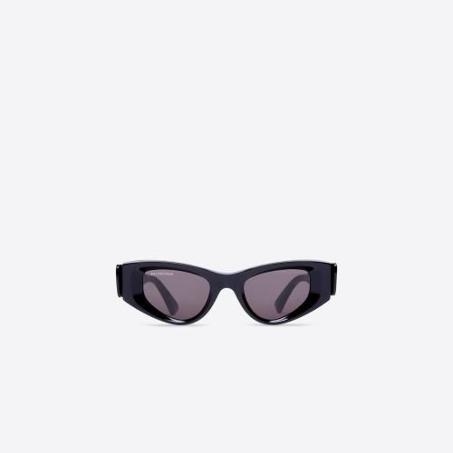  BALENCIAGA巴黎世家 22年秋冬 女士 太陽眼鏡 Womens Odeon Cat Sunglasses in Black 703433T0