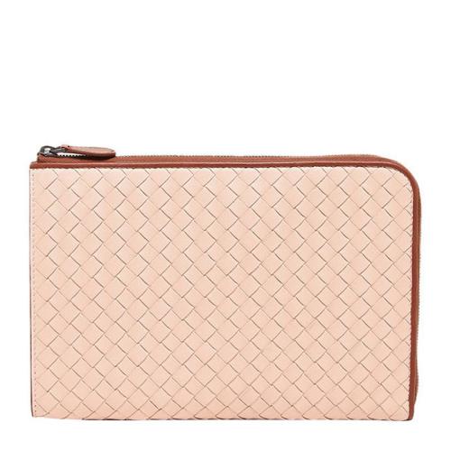 Bottega Veneta/葆蝶家 女士裸粉色皮質手拿包367725VAA0B8576