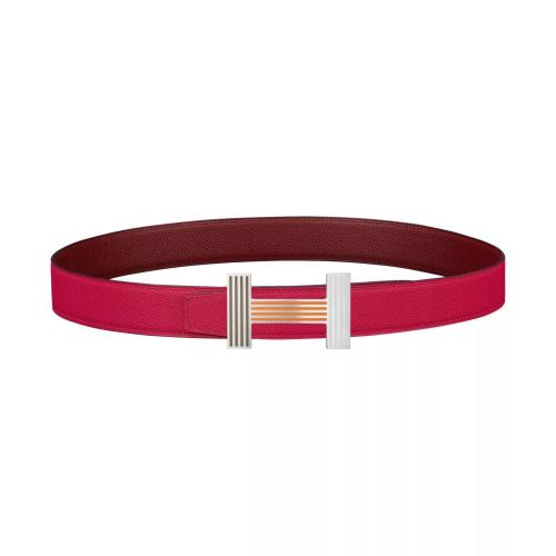  HERMES愛馬仕 22年秋冬 男士 腰帶 Boucle de ceinture Quizz Rainbow %26 Cuir de ceinture rev 預定商品2-6周發貨