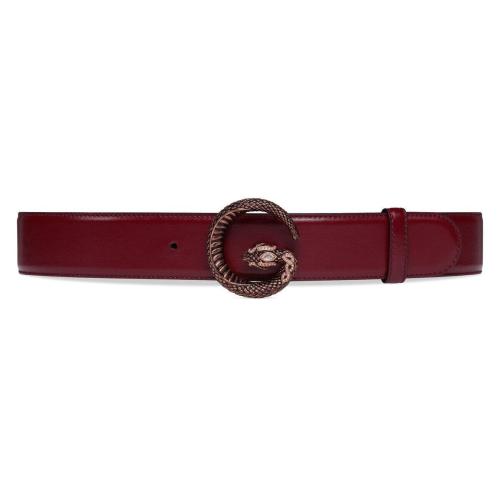  GUCCI古馳 22年秋冬 男士 G靈蛇腰帶扣腰帶 710099 AAASB 6041