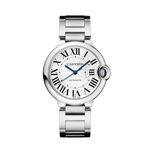 CARTIER/卡地亞 22年秋冬新款 七夕藍氣球系列 男女同款白色表盤自動機械機芯精鋼表殼表帶腕表36毫米WSBB0048