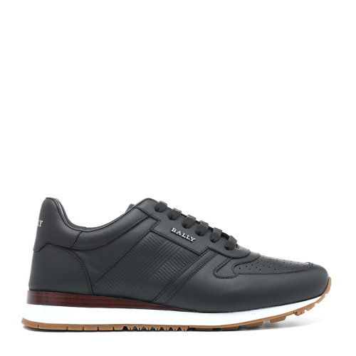 BALLY/巴利21新品時尚百搭logo徽標(biāo)牛皮革男士休閑運動鞋ASTRO