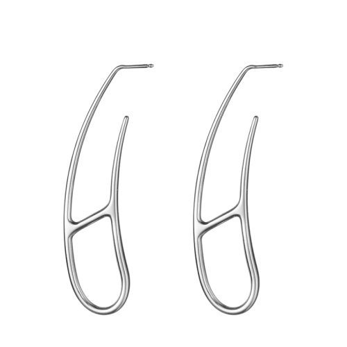 HERMES/愛馬仕 經(jīng)典Cha?ne d'Ancre Twist系列 925純銀鏤空耳釘耳環(huán)H117520B