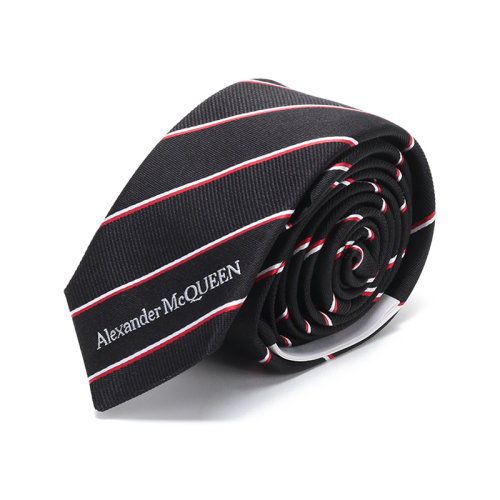 Alexander McQueen/亞歷山大麥昆  男士桑蠶絲領帶 623105 4002N