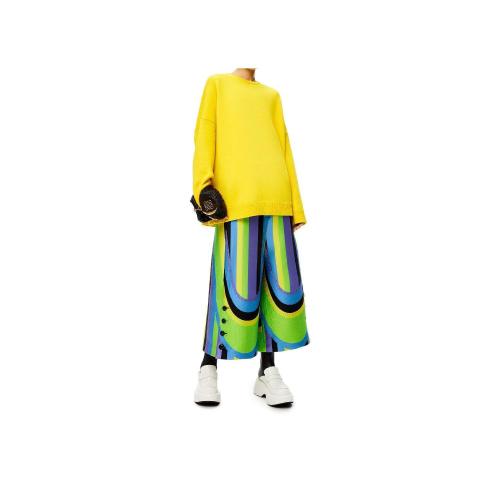 LOEWE羅意威 22年秋冬 女士 針織衫 Oversize crewneck sweater in cashmere S540Y14K78-8100 預定商品1-3周發貨
