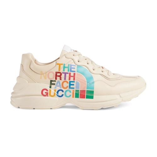  GUCCI古馳 22年秋冬 男士 The North Face x Gucci聯(lián)名系列Rhyton男士運動鞋 685641 DRW00 952
