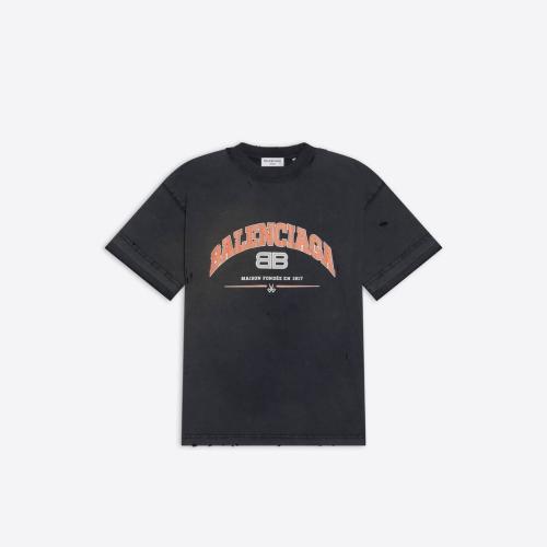  BALENCIAGA巴黎世家 22年春夏 男士 短袖T恤 Maison Balenciaga Medium Fit T恤 612966TLVJ110