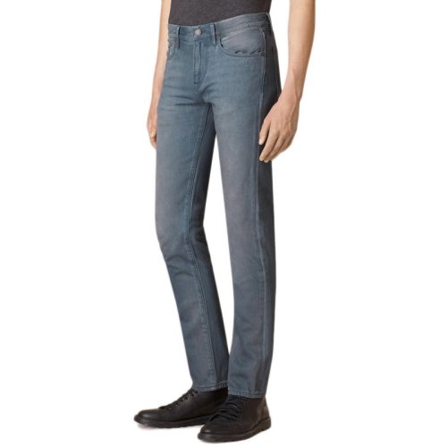 BURBERRY/博柏利 20春夏 男裝 服裝 男士藍(lán)色棉質(zhì)時尚長褲 男士牛仔褲褲裝