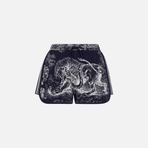  DIOR迪奧 22年秋冬 女士 短褲 Short Dior Chez Moi 144P17AM104_X5813