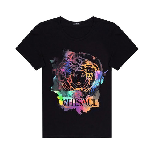 VERSACE/范思哲 女士純色棉質印花圓領短袖上衣T恤 A87464-A228806 多色可選