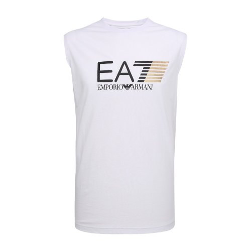 Emporio Armani/安普里奧阿瑪尼 時尚休閑大字母LOGO白色圓領男士短袖T恤 3ZPT80PJ02Z1100