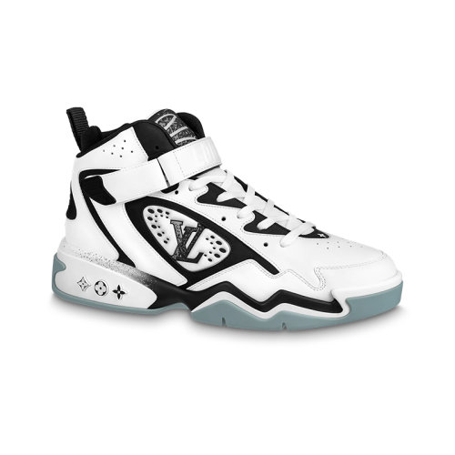 Louis Vuitton/路易威登 22年秋冬新款 LV TRAINER 2系列 男士白色牛皮革魔術貼鞋帶運動鞋1AAH94
