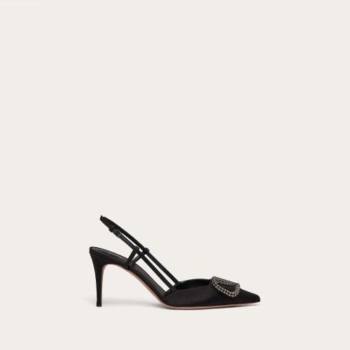  VALENTINO華倫天奴 22年秋冬 女士 中跟涼鞋 ESCARPINS a BRIDE ARRIERE VLOGO SIGNATURE EN S