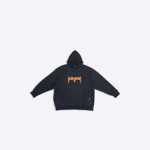  BALENCIAGA巴黎世家 22年春夏 男士 衛(wèi)衣 METAL OVERSIZED連帽衛(wèi)衣 697879TMV891055