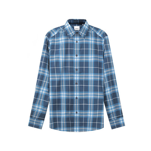 BURBERRY/博柏利 【22春夏新款】 男款棉質長袖襯衫格紋 80503601
