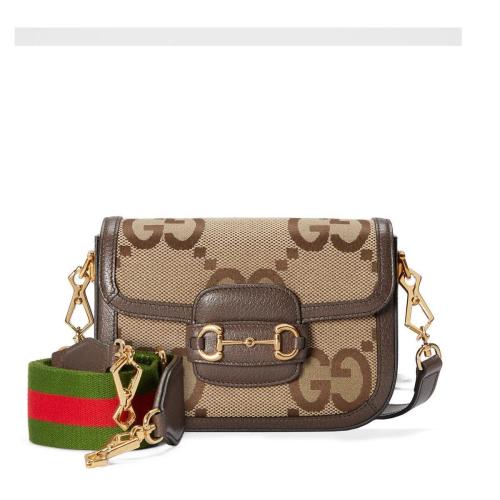  GUCCI古馳 22年秋冬 女士 Gucci 馬銜扣1955系列超級雙G迷你手袋 658574 UKMDG 2570