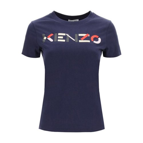 KENZO/高田賢三 女士藍色棉質短袖T恤 FB52TS8404SA 76 PLFSX