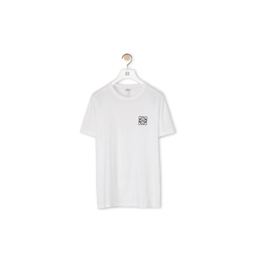  LOEWE羅意威 男士 短袖T恤 棉質 Anagram 刺繡T恤 H6109230CR-2100 預定商品1-3周發貨