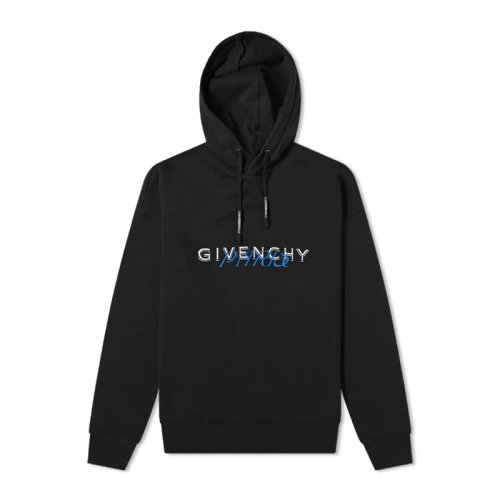 Givenchy/紀梵希 男士純色棉質經典字母徽標印花裝飾羅紋飾邊長袖上衣衛(wèi)衣連帽衫套頭衫運動衫 BMJ06U30AF 多色可選